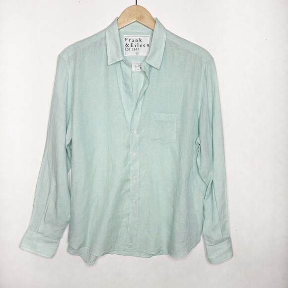 FRANK & EILEEN Linen Button Down Top - Picture 1 of 3